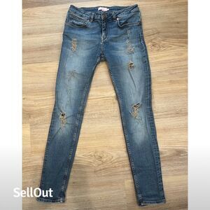 🔖🔖CLEARANCE 🔖🔖Ted Baker Women's Distressed Skinny Jeans Blue Size 28